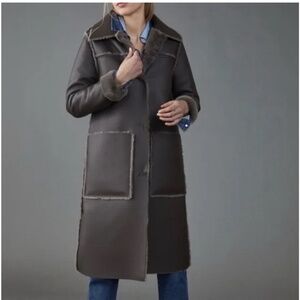 Anthropologie Reversible Maeve Kerry Faux Fur Coat